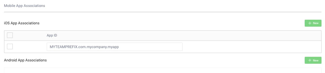 iOS Configured Apps