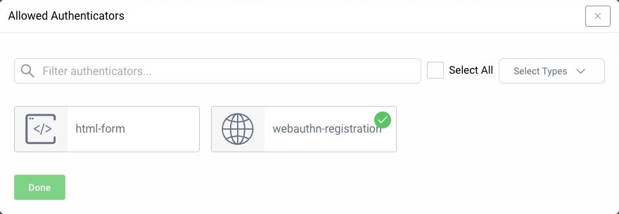 User authentication