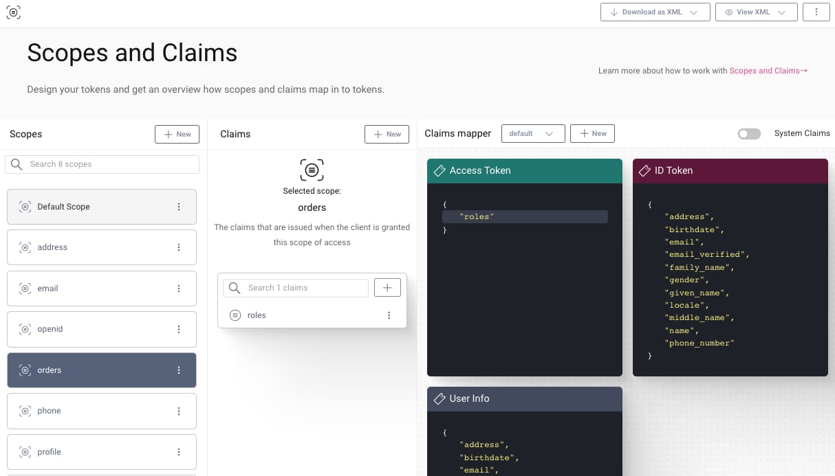 roles claim
