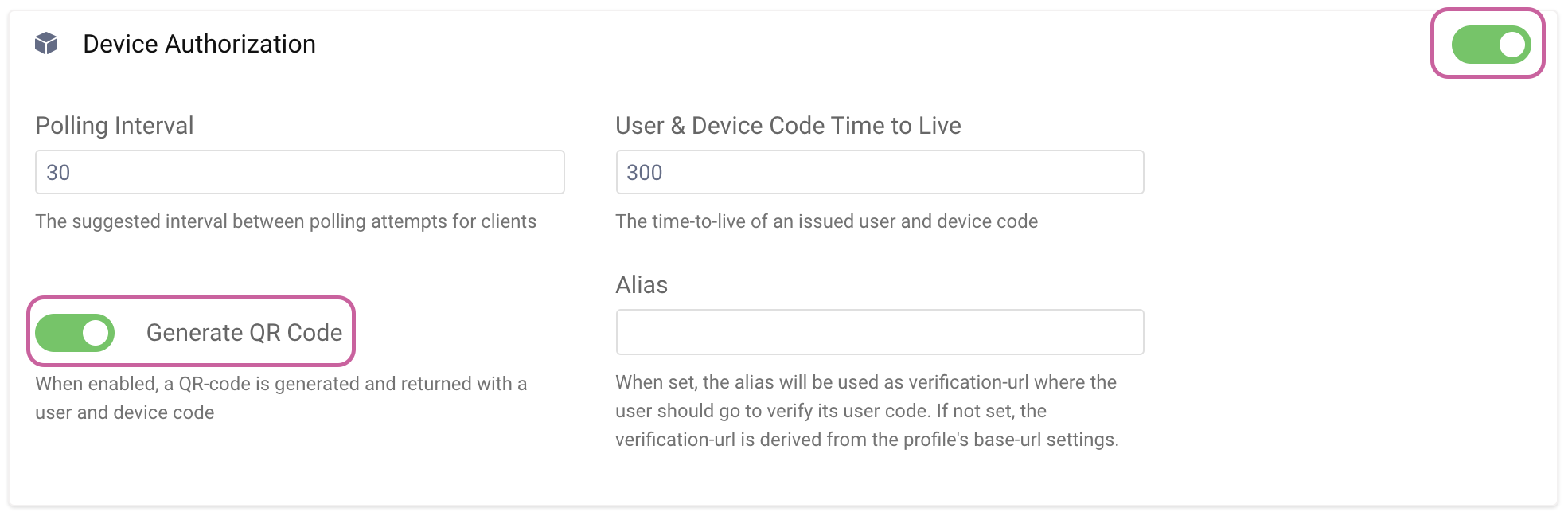 Enable Device Flow